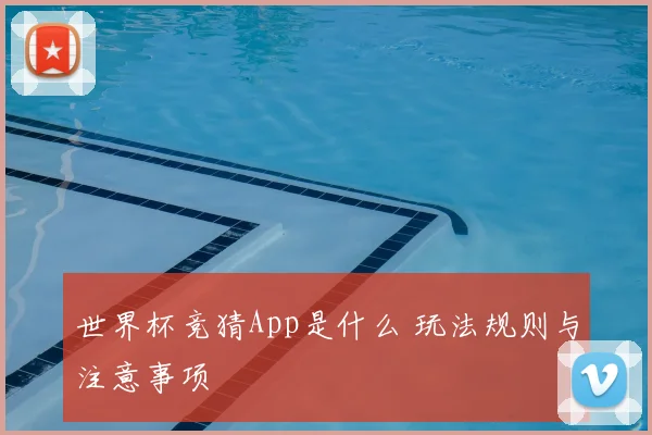 世界杯竞猜App是什么 玩法规则与注意事项