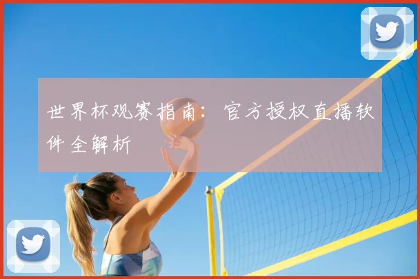 世界杯观赛指南：官方授权直播软件全解析