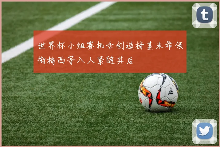 世界杯小组赛机会创造榜基米希领衔梅西等八人紧随其后